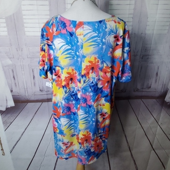 NY Collection size 2x multicolor top vacation - Picture 6 of 10